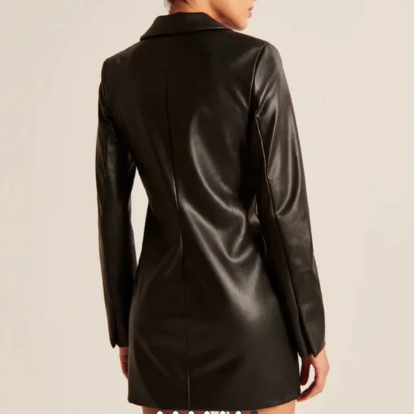 Abercrombie Faux Leather Blazer Dress - Picture 3 of 6